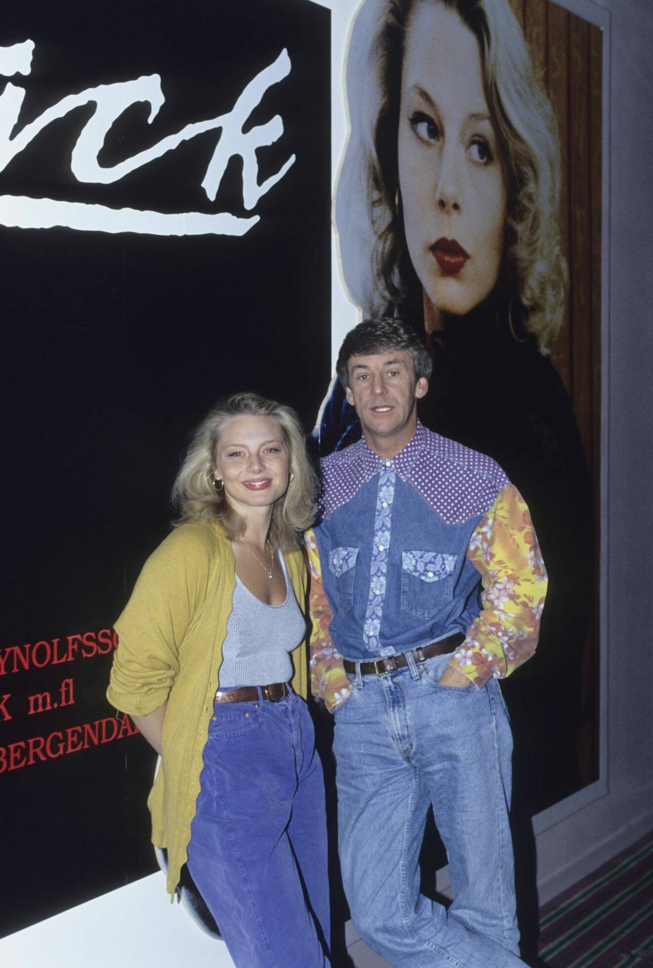 Colin Nutley och Helena Bergström 1990.