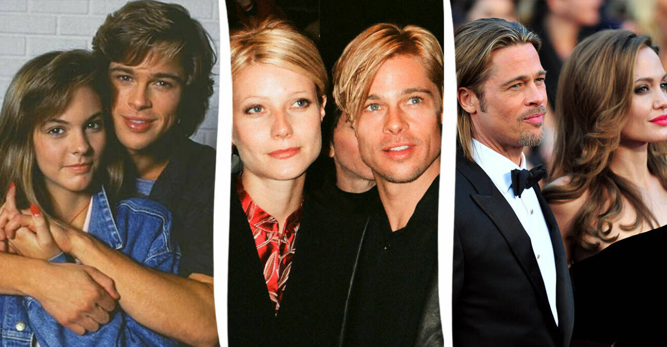 Brad och Gwyneth i blond snedbena, Jolie och Pitt i mellanbrunt med samma frisyr