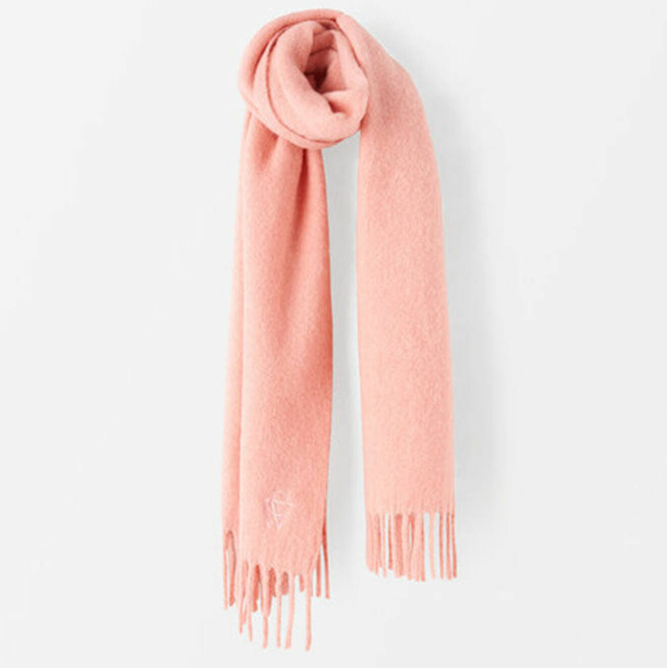 rosa halsduk i ullblandning från carin wester