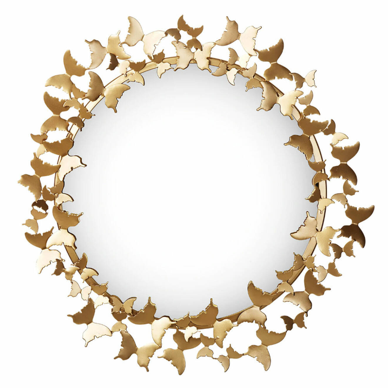 Spegel med ram i guld med fjärilar från Carolina Gynning