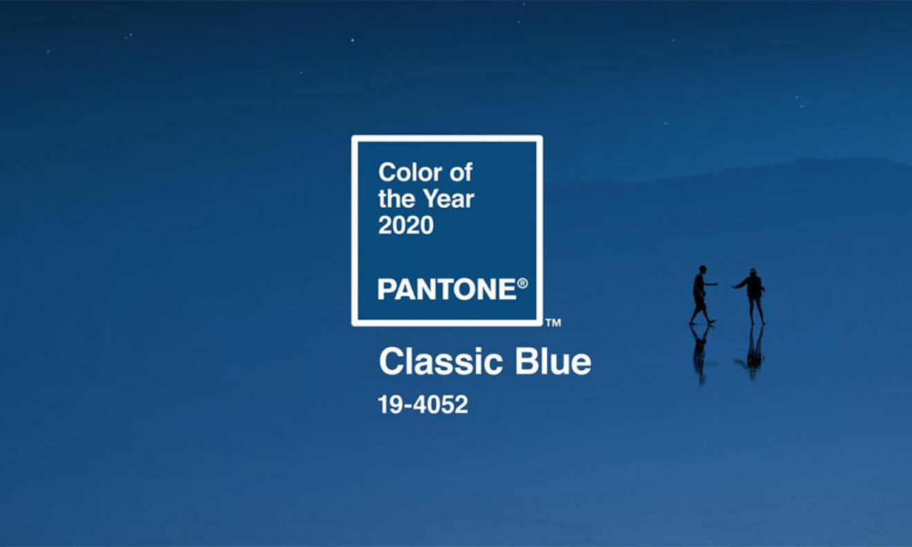 Pantones årets färg 2020 är en klassisk blå färg