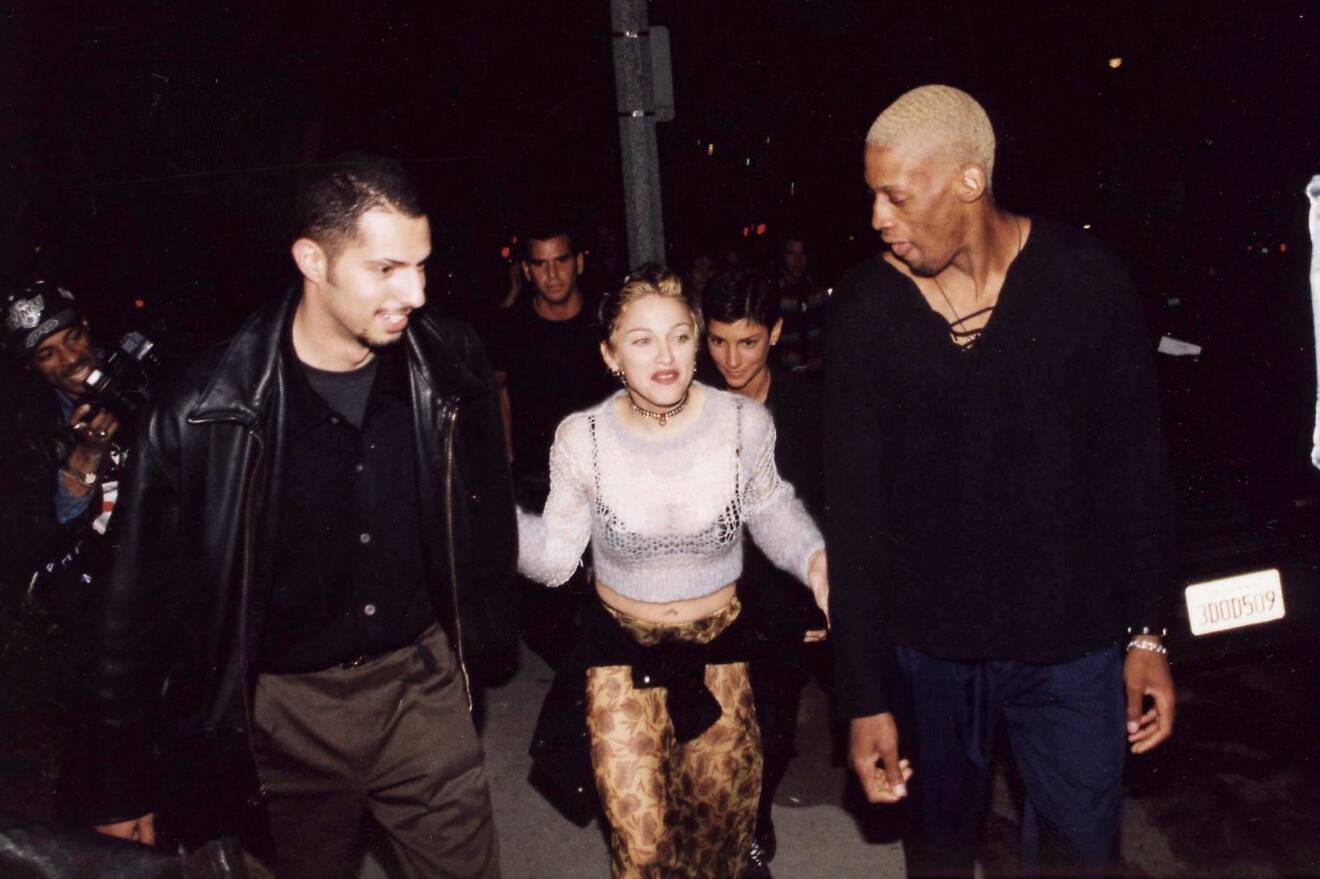 Madonna med Dennis Rodman.