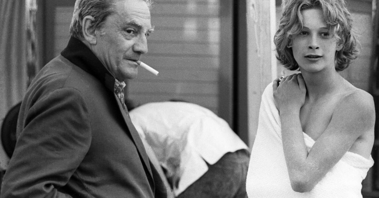 Regissören Luchino Visconti och skådespelaren Björn Andrésen
