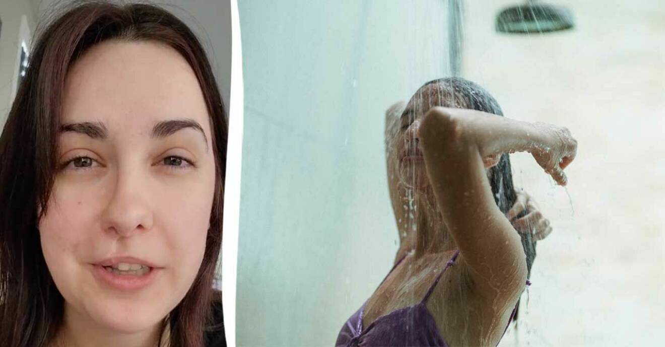 Frisör kvinna dusch