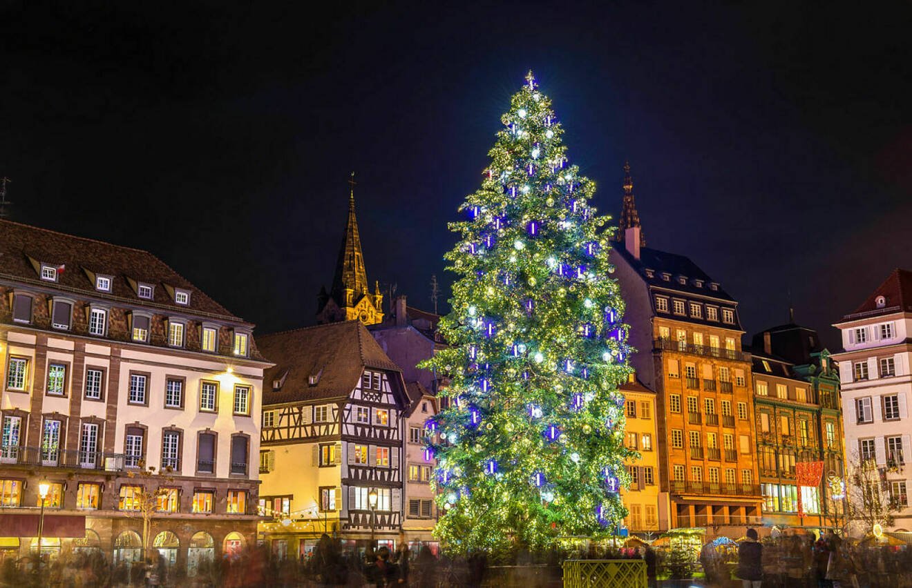 stor julgran i Strasbourg