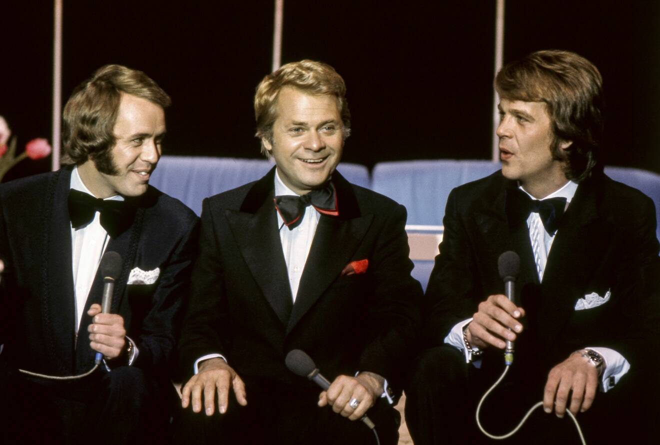 Lasse berghagen Lasse Lönndahl och Sten Nilsson år 1974