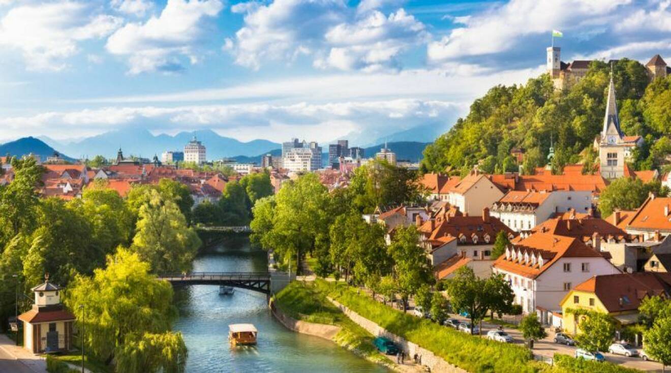 Åk till Ljubljana i Slovenien på smekmånad. 