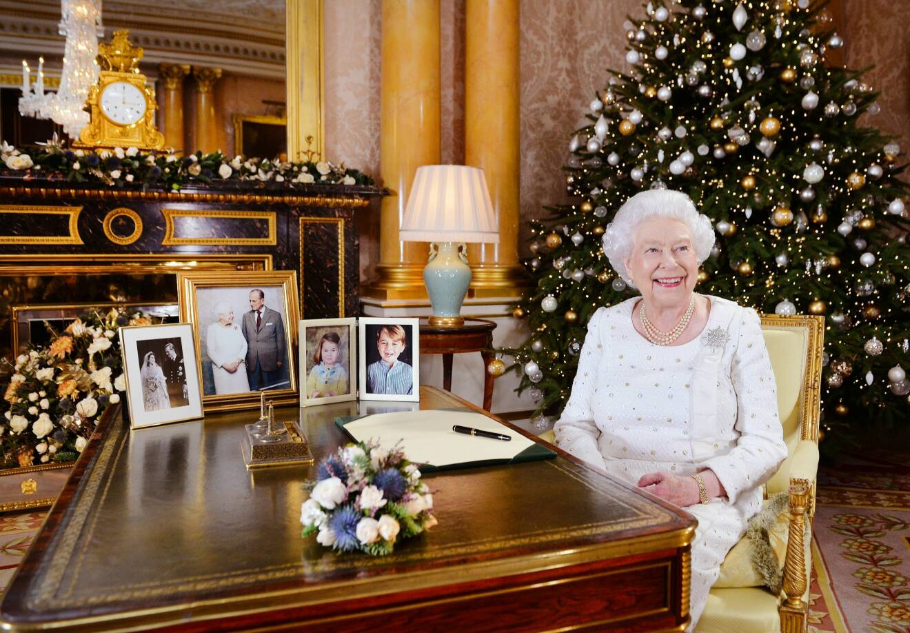 Drottning Elizabeth håller jultal 2017.