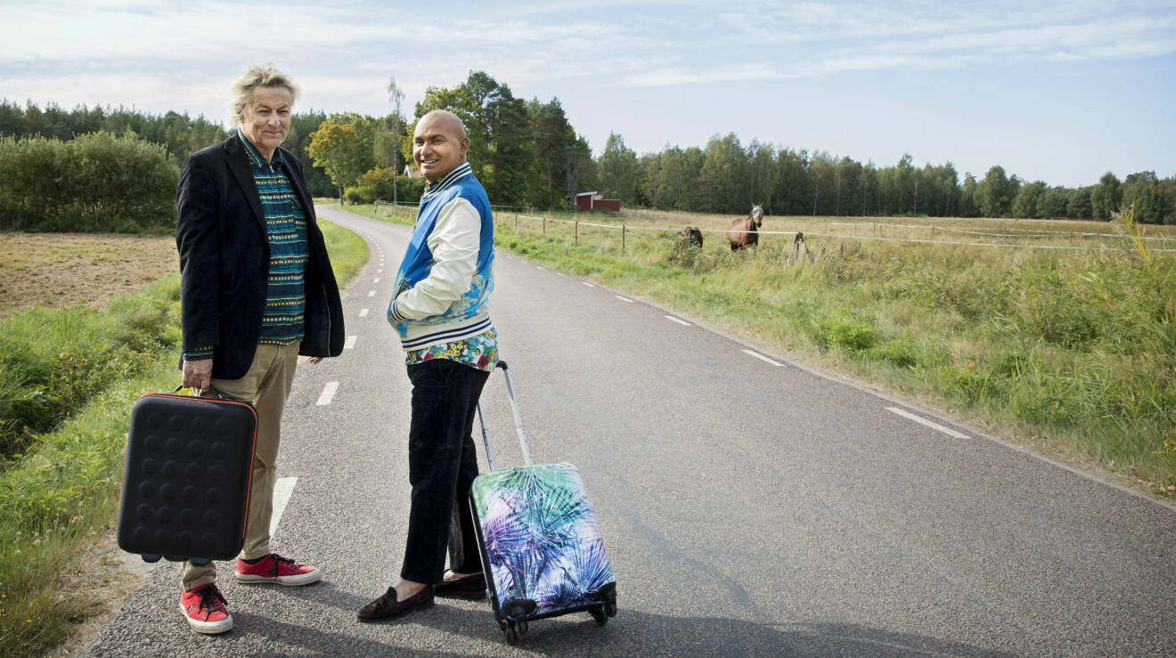 Lars Lerin och Junior har varit ute på vägarna för nya programmet Vägen ut.