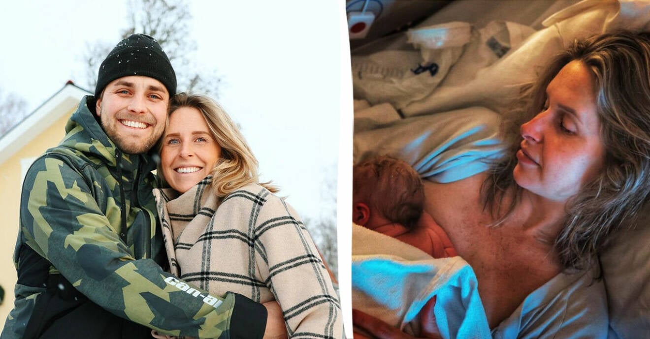 Bondeparet Caroline Kejbert och Joacim Rickling har fått sitt andra barn