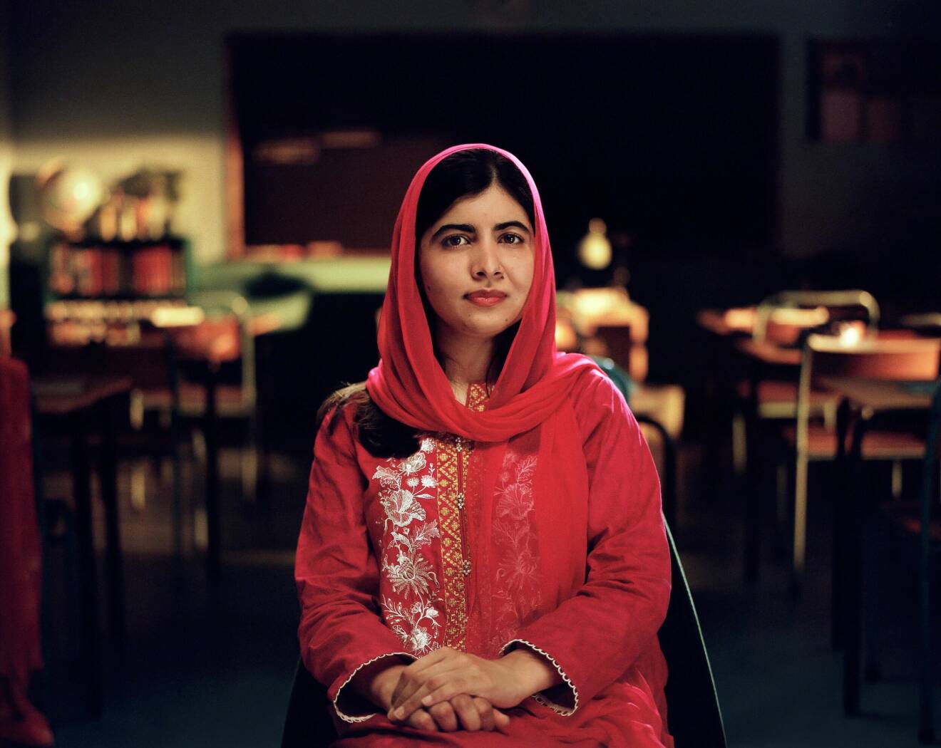 Malala Yousafzai tig emot nobelpriset 2014.