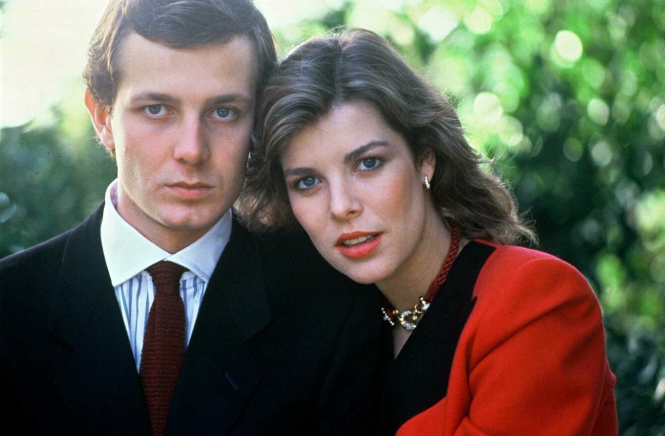 Stefano Casiraghi och Caroline av Monaco 1983