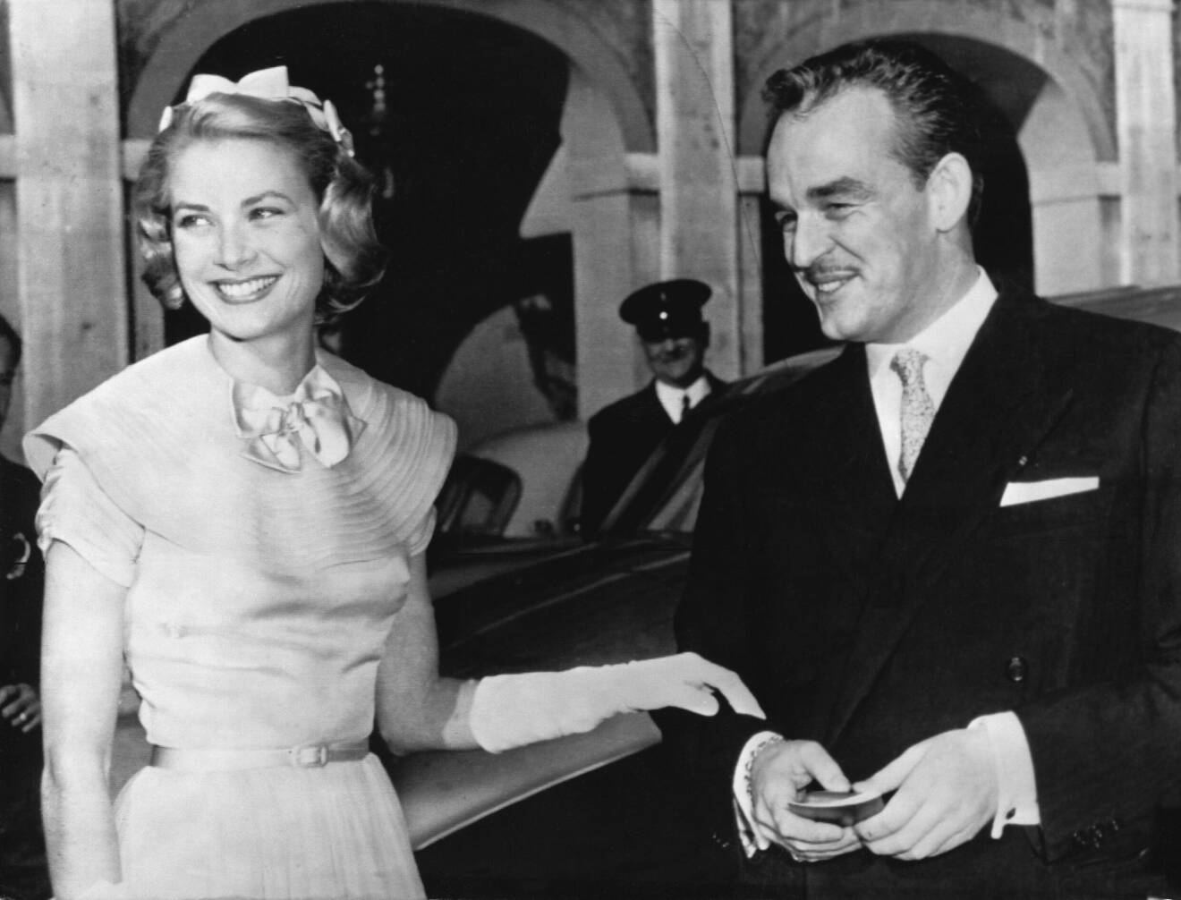 Rainier III och Grace Kelly 1956