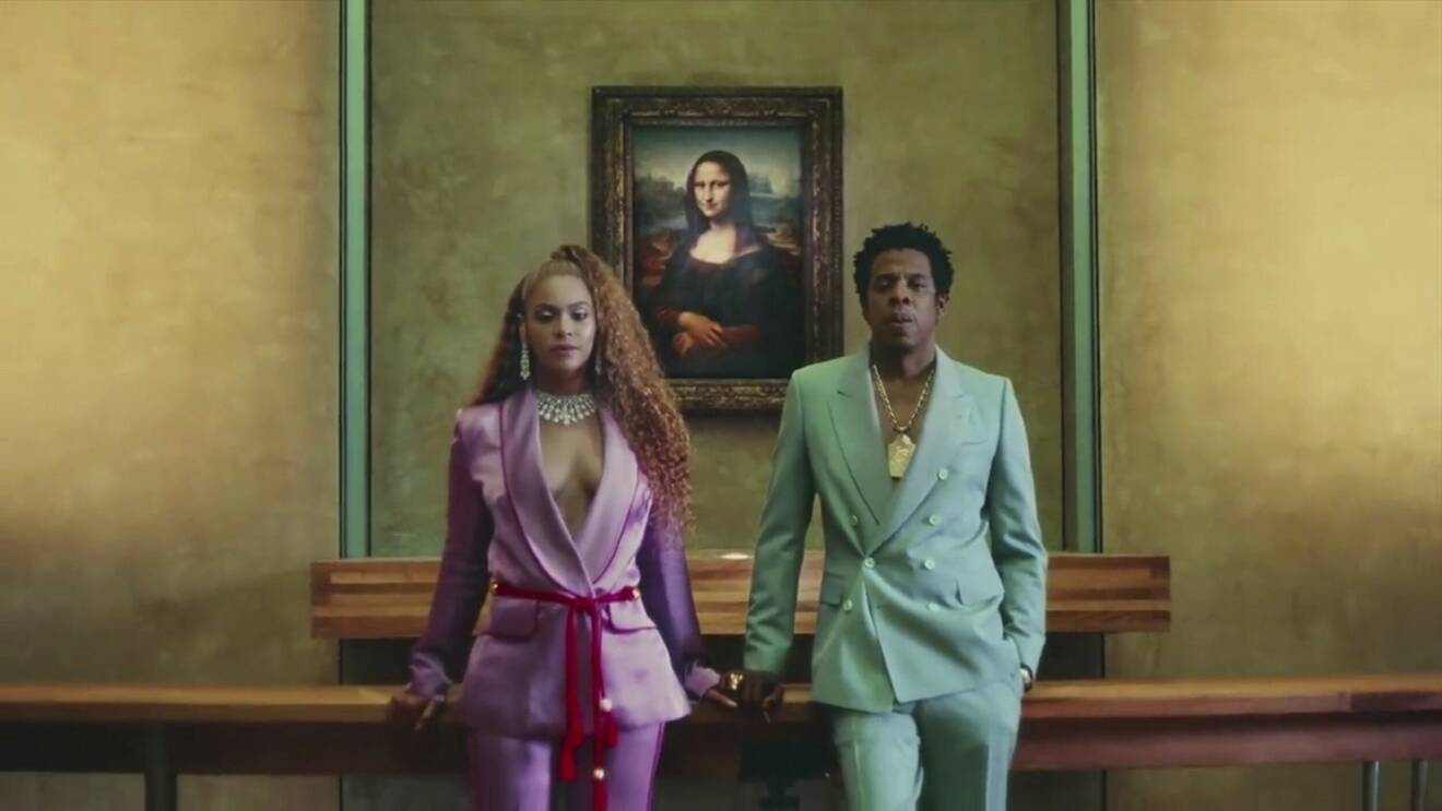 Beyoncé och Jay-Z från videon Apeshit.