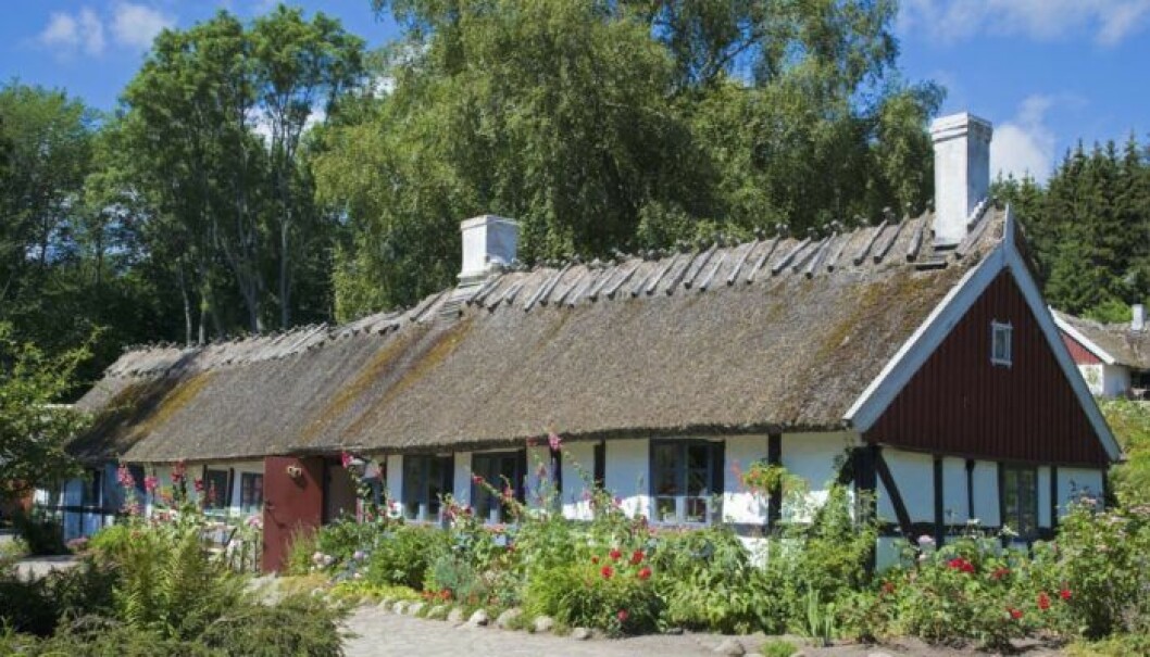 Ålderdomlig bymiljö med korsvirkeshus i närheten av Christinehofs slott. Foto: Staffan Andersson/ TT Ålderdomlig bymiljö med korsvirkeshus i närheten av Christinehofs slott. Foto: Staffan Andersson/ TT