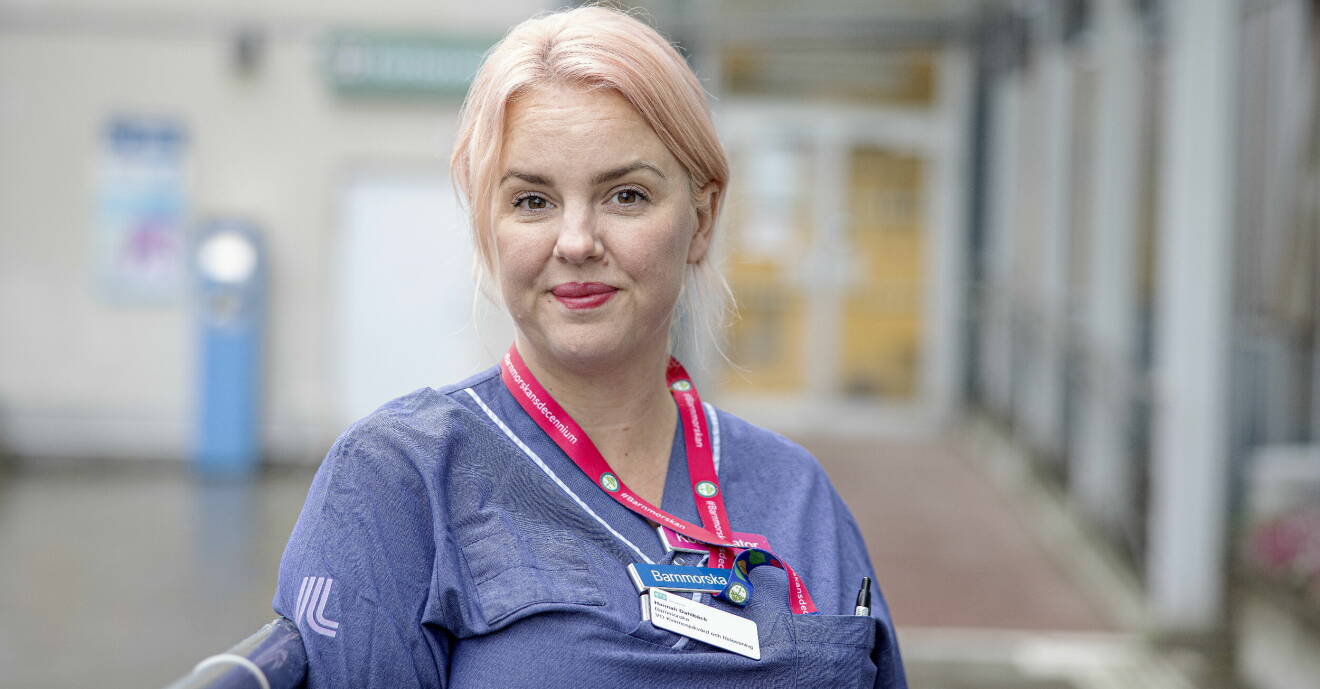 Hannah Dahlbäck sade upp sig från jobbet som barnmorska på Danderyds sjukhus.