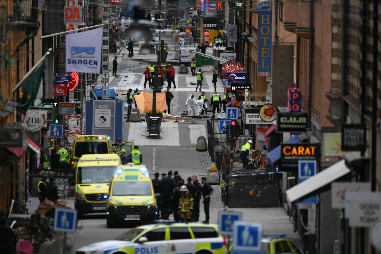 Terrordådet på Drottninggatan i april 2017 skördade fem dödsoffer.