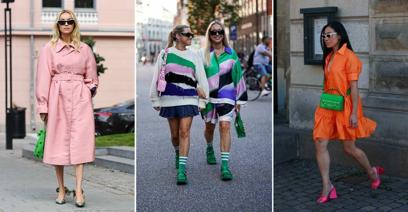 Modeinspiration till outfit och look: rosa &amp; grön outfit