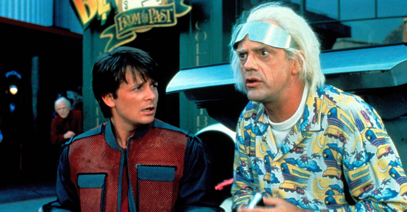 Michael J. Fox och Christopher Lloyd.