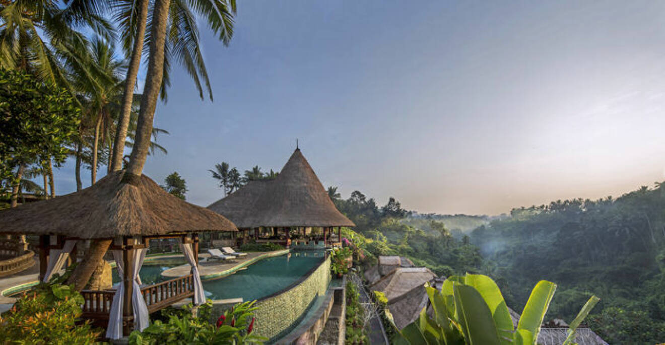 Vy över resorten Viceroy Bali