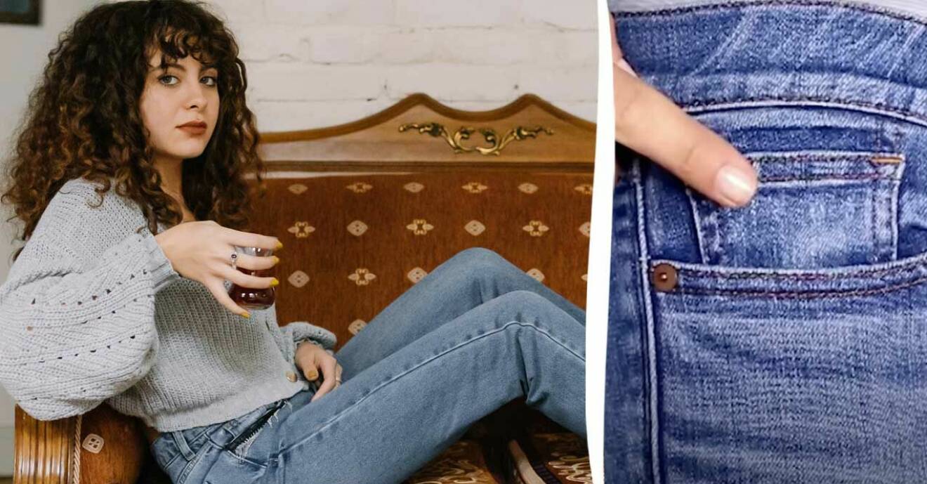 jeans detaljer liten ficka