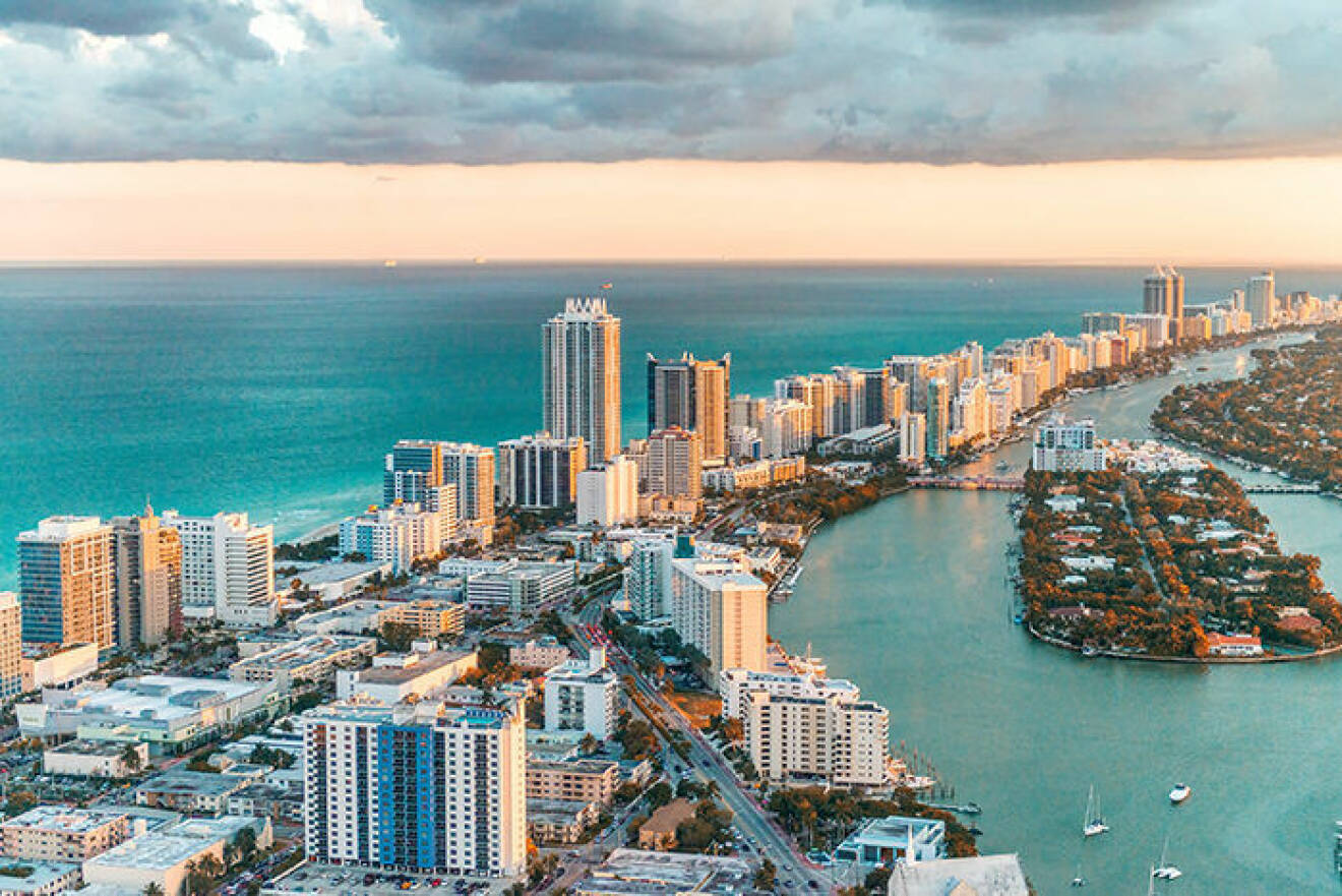 Miami i Florida är populärt bland svenskar.