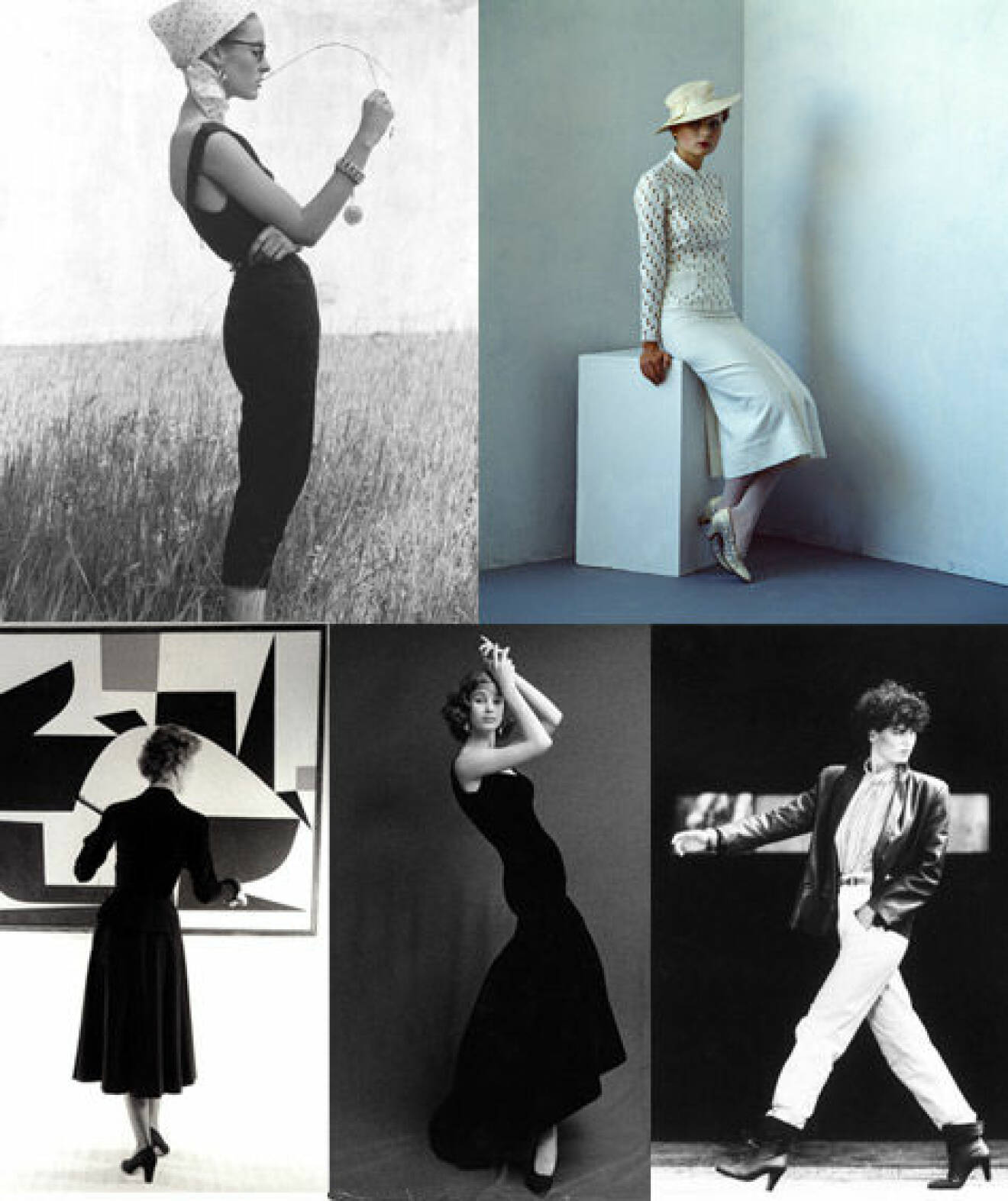 Modebilder ur boken "Bilden av modet"