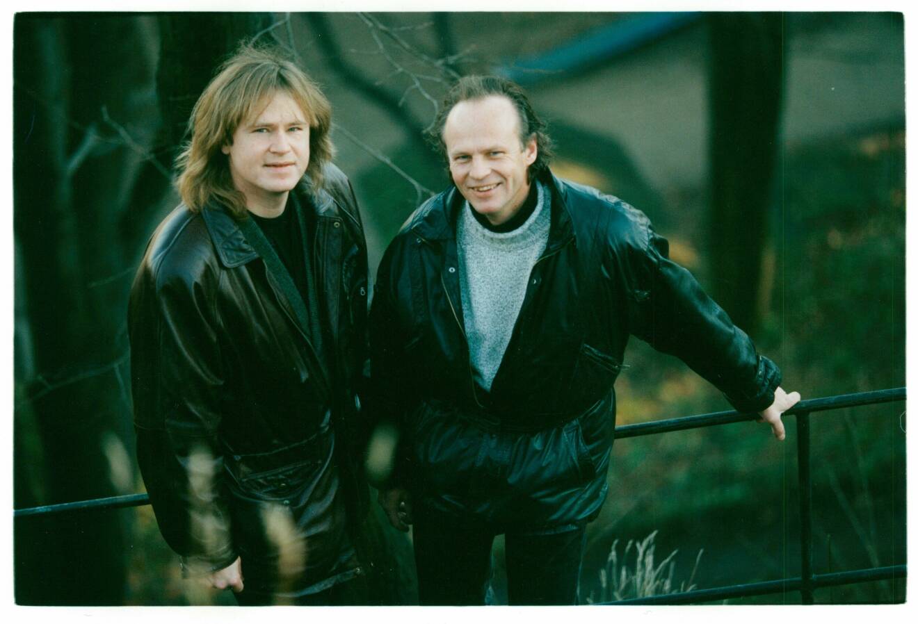 Brödraparet Ted Gärdestad och Kenneth Gärdestad år 1994.