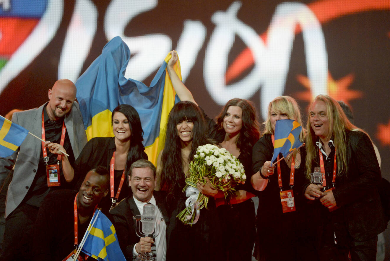 Sverige efter vinsten i Eurovision Song Contest 2012 i Baku. Loreen vann med låten Euphoria.