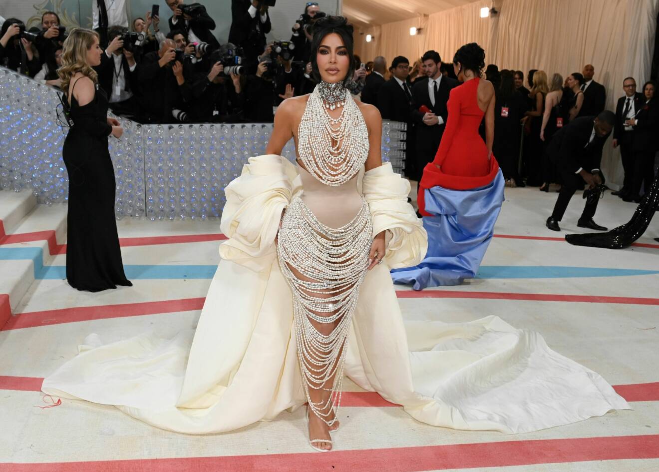 Kim Kardashian på Met-galan 2023.