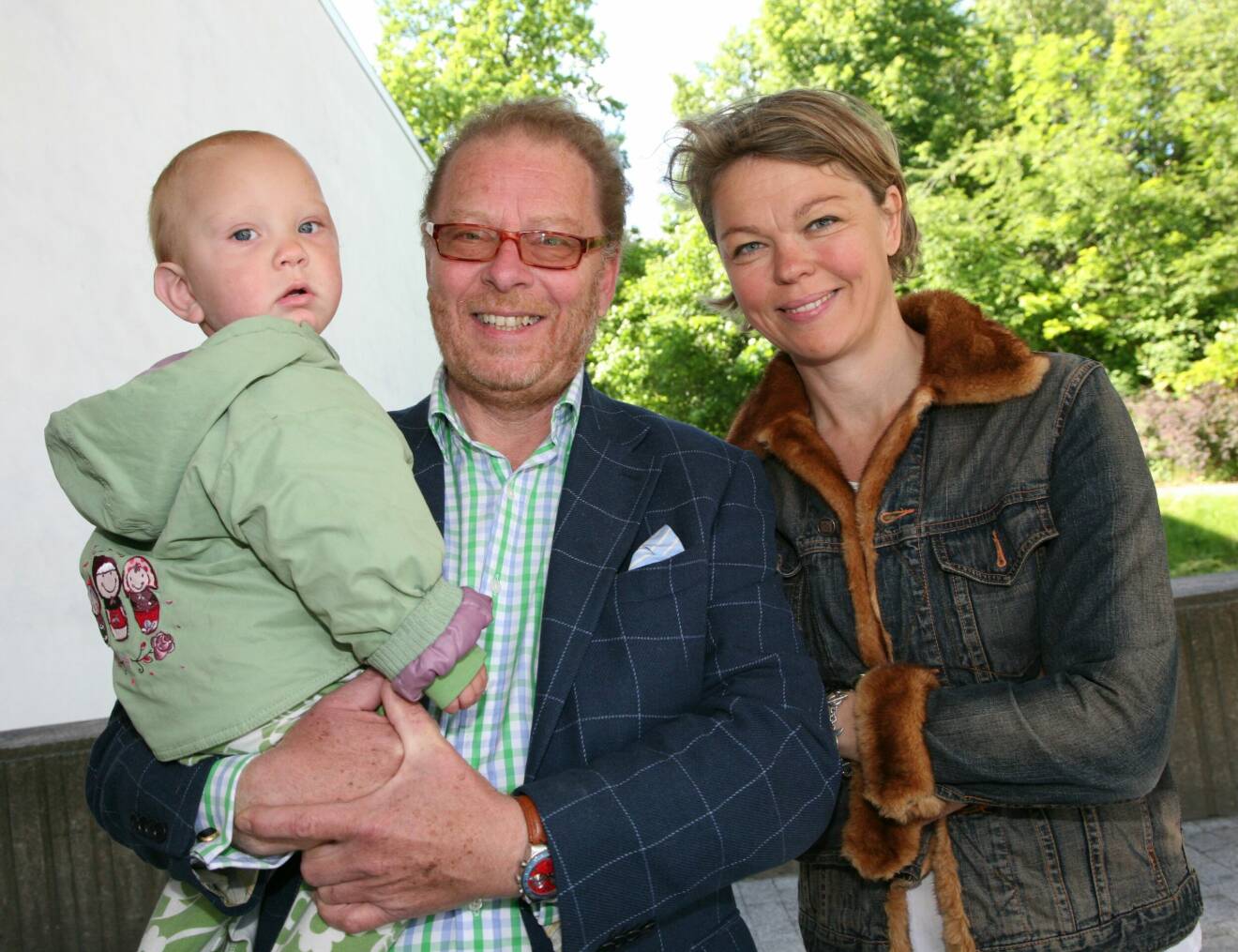 Claes Moser och Susanna Evers med sonen Abbe 2009.