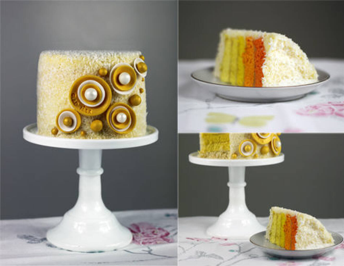 easter cake ombre