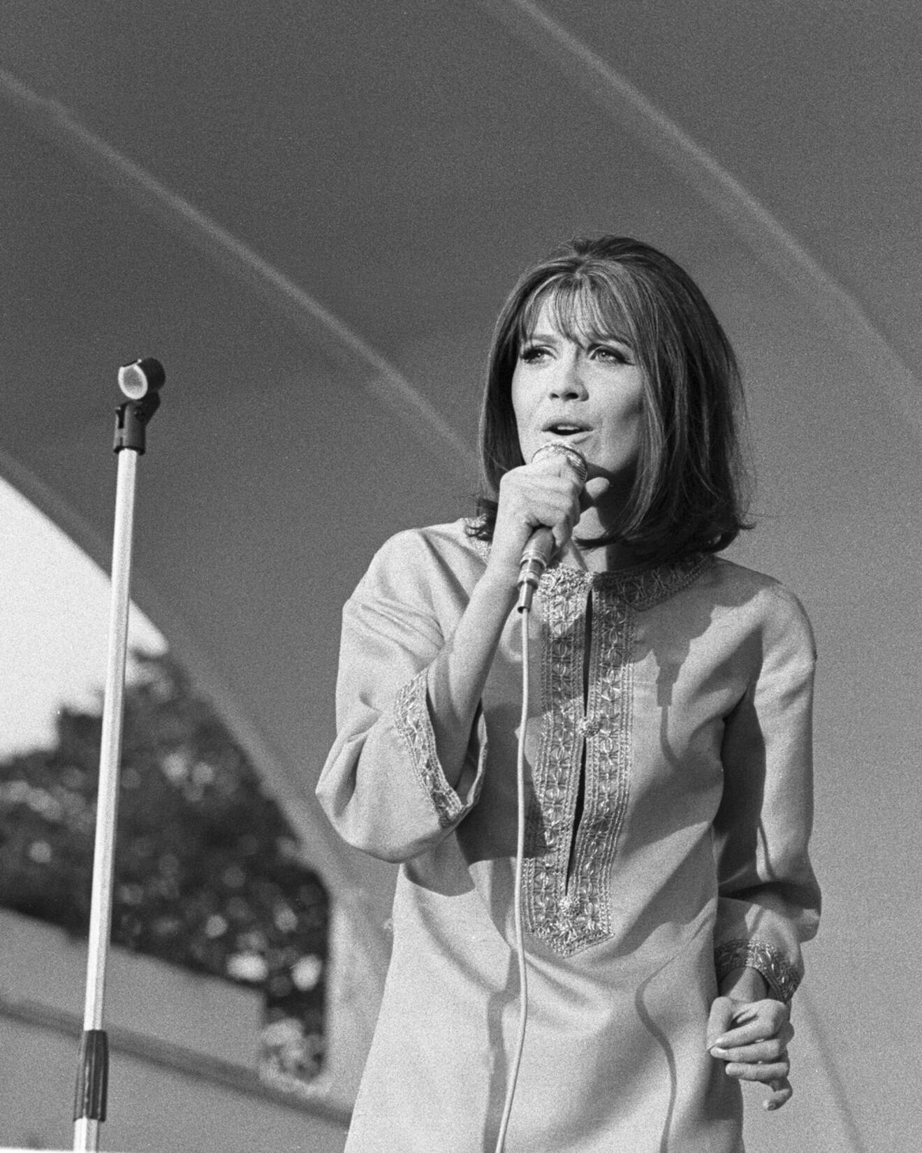 Sandie Shaw besökte Sverige under en musikturné på 70-talet.