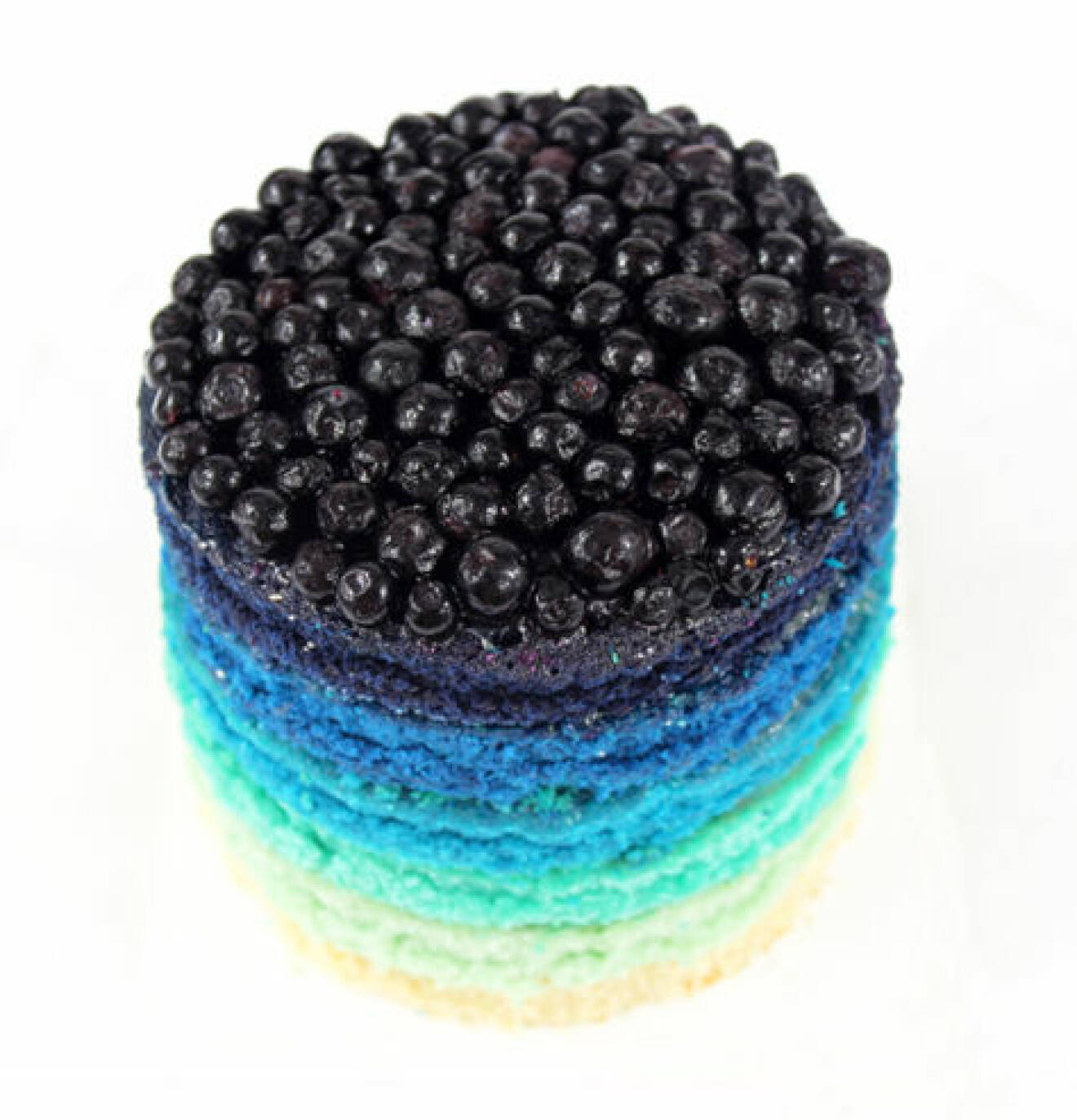blå tårta