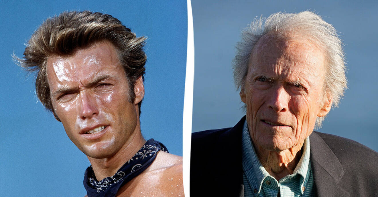 Clint Eastwood då och nu.