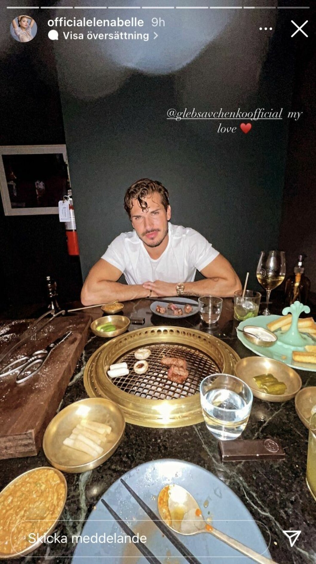 Elena Belles kärleksförklaring till Gleb Savchenko. Elena Belles kärleksförklaring till Gleb Savchenko.