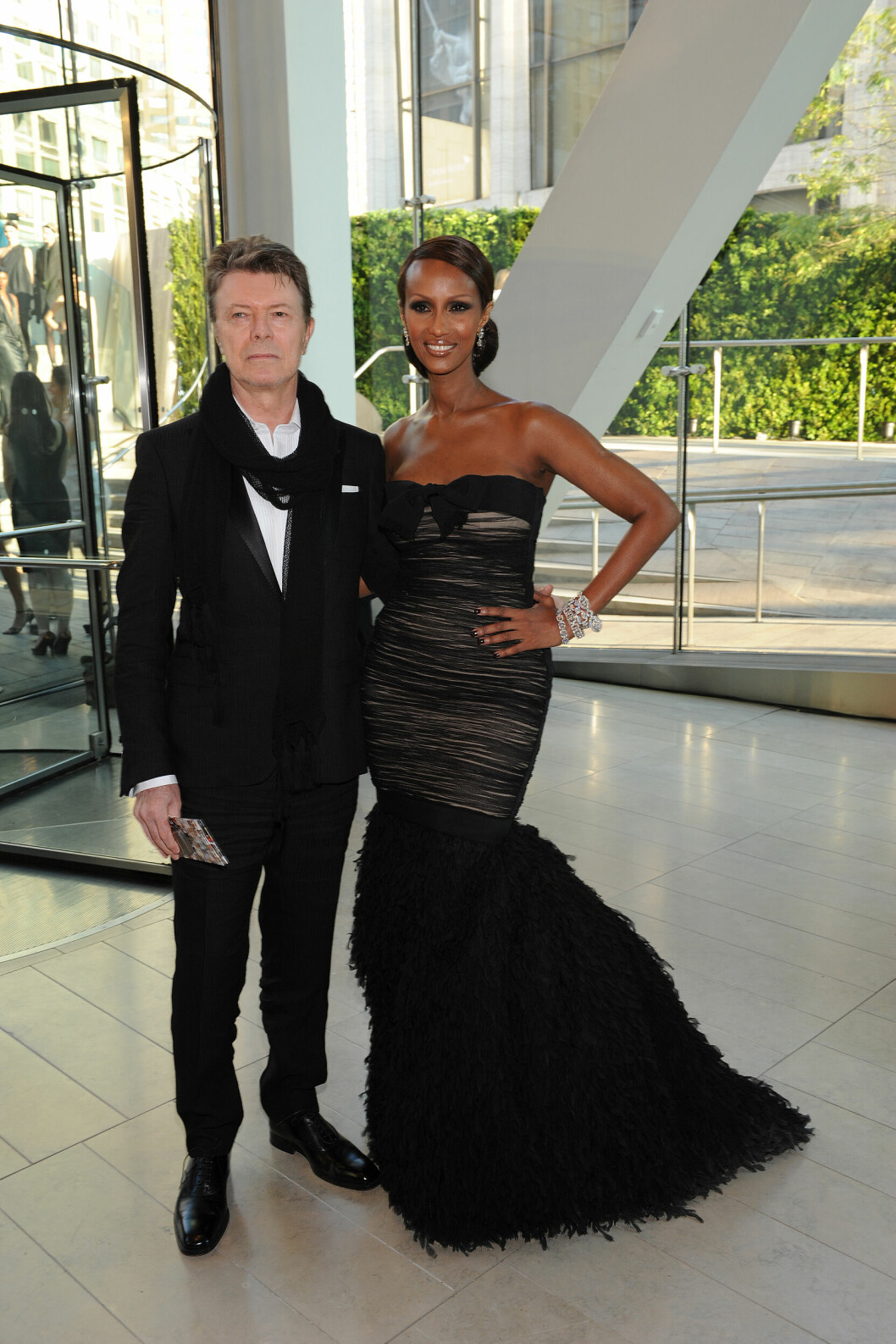 David Bowie och hustrun Iman några år innan hans bortgång, 2010. david bowie och iman 2010