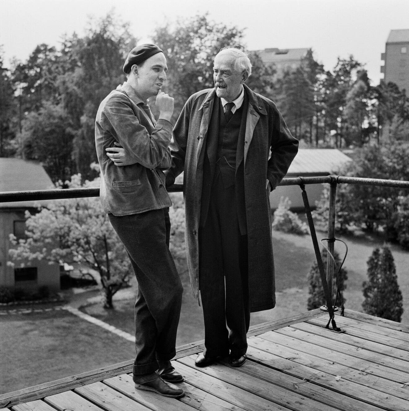 Ingmar Bergman och Victor Sjöström.