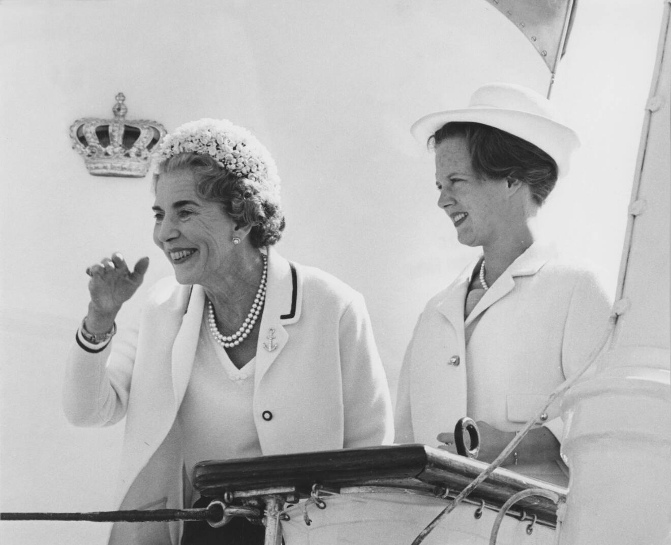 Drottning Ingrid och Drottning Margrete II
