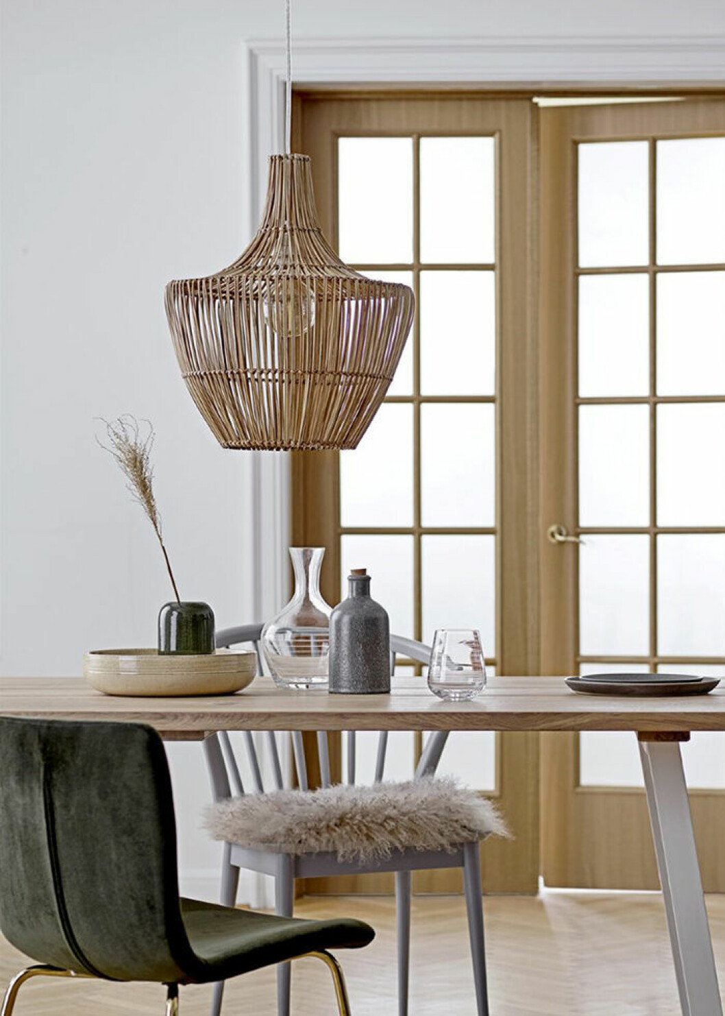 Foto: Bloomingville Lampskärm i trendig rotting från Bloomingville