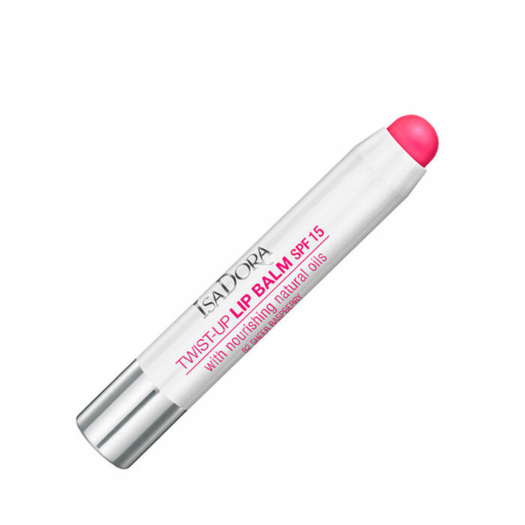 Rosa läppbalsam med spf