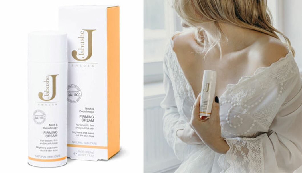 Jabushe Neck & Décolletage Firming Cream 50 ml. <a href="https://www.lifebutiken.se/produkter/neck-decolletage-firming-crream-g131271" target="_blank" rel="noopener">Shoppa här!</a> Jabushe