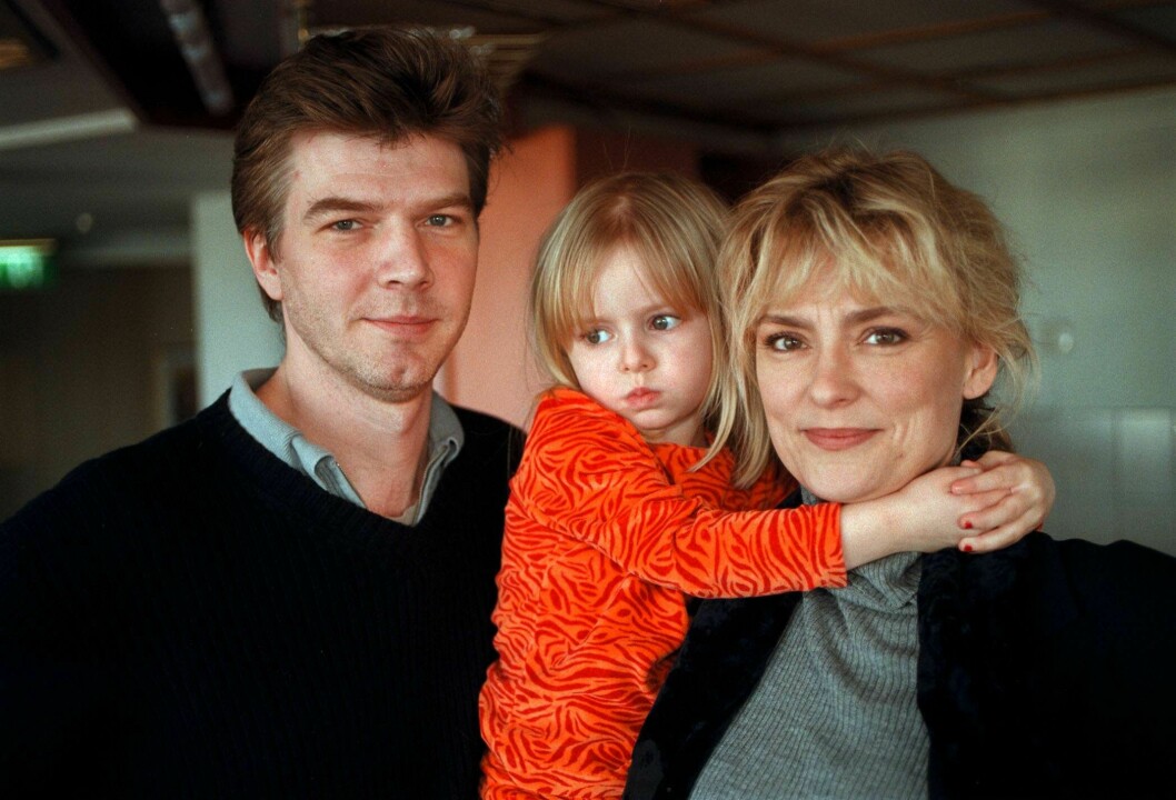 jakob eklund, marie richardson och dottern