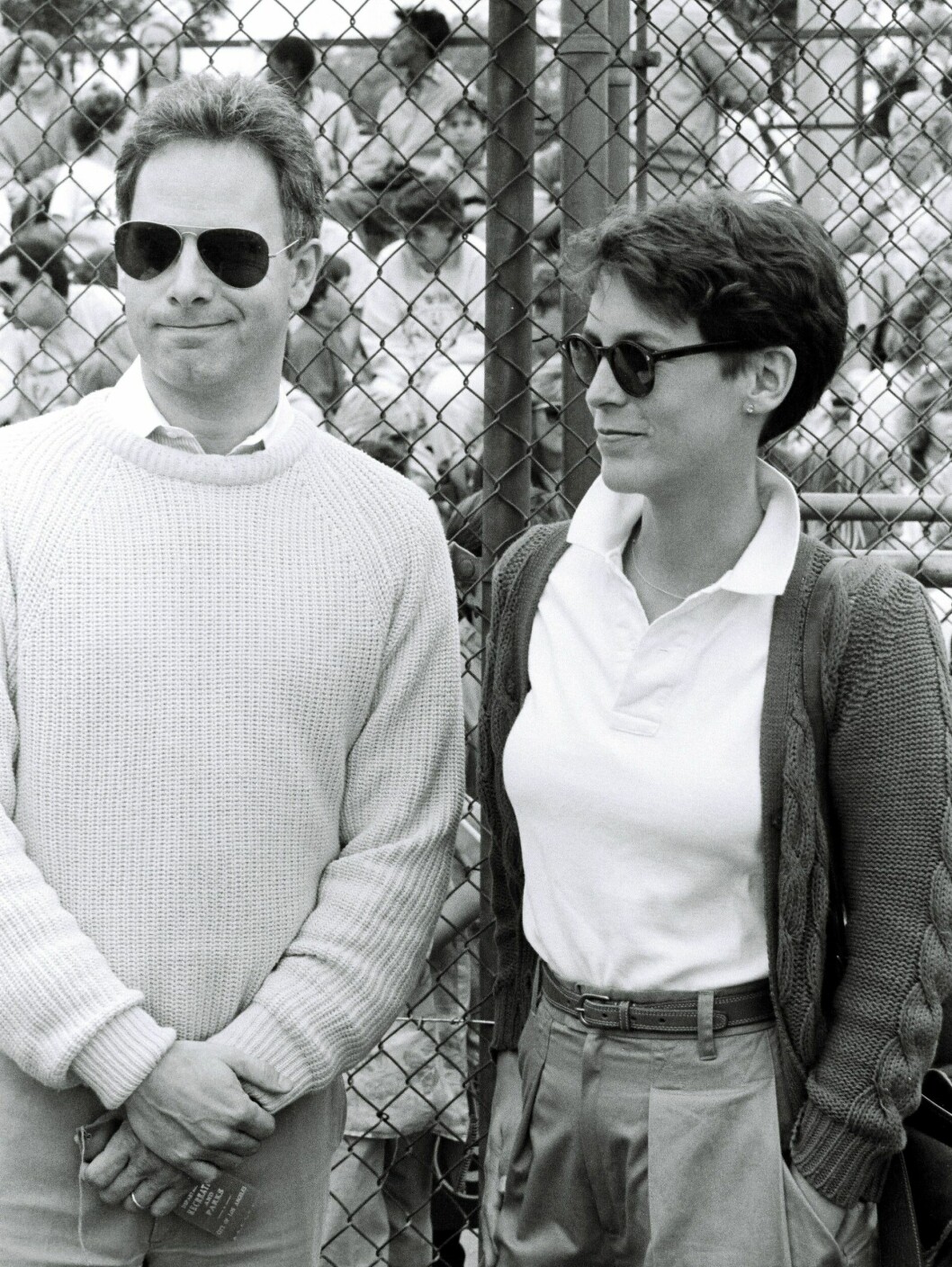 Jamie Lee Curtis och maken Cristopher. Året är 1986 och paret har varit gifta i två år.