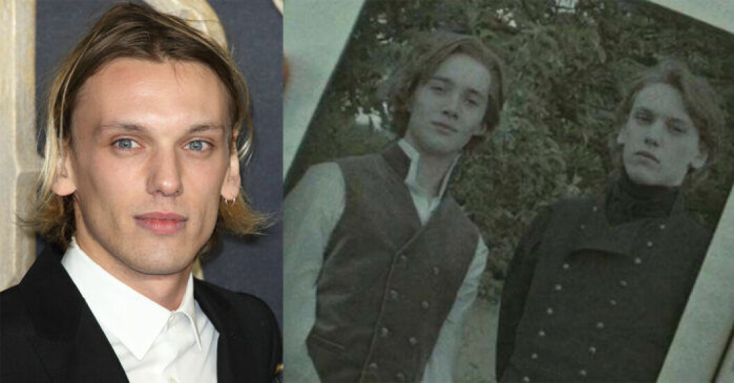 Bilden är från <em>Fantastiska vidunder – Grindelwalds brott</em>. Mannen till vänster är en ung Albus Dumbledore. Jamie Campbell Bower i Harry Potter