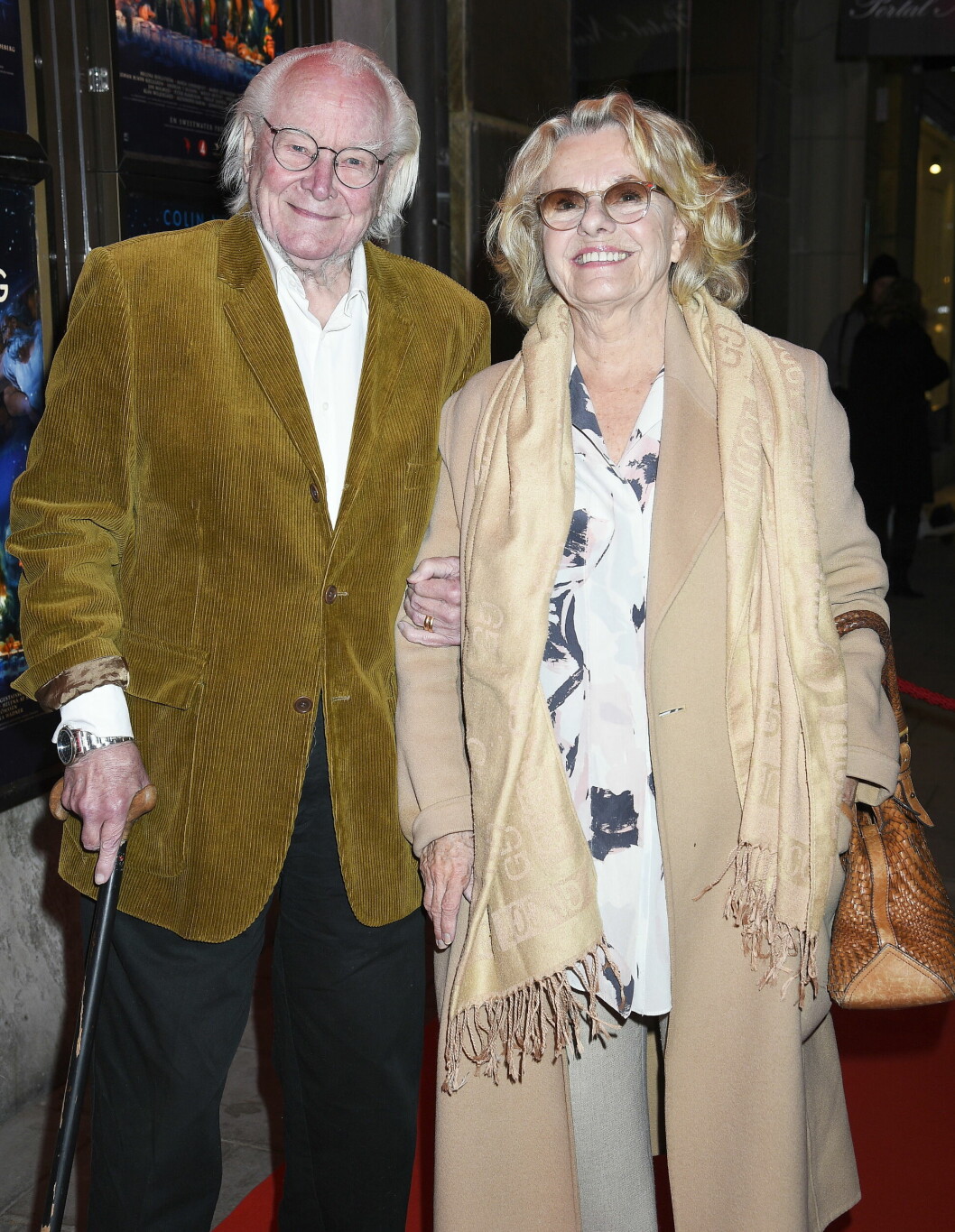 Jan Malmsjö och Marie Göranzon på röda mattan 2018. jan malmsjö och marie göranzon