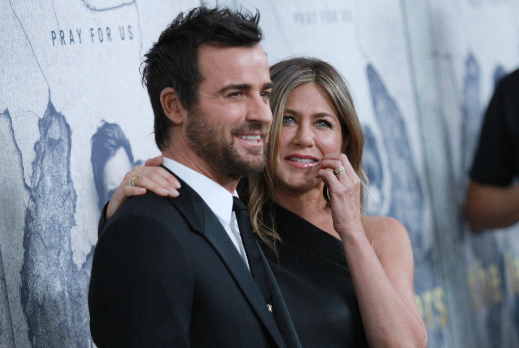 Jennifer Aniston med ex-maken Justin Theroux. jennifer aniston och justin theroux