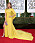 Jennifer Lopez i gul långklänning med släp