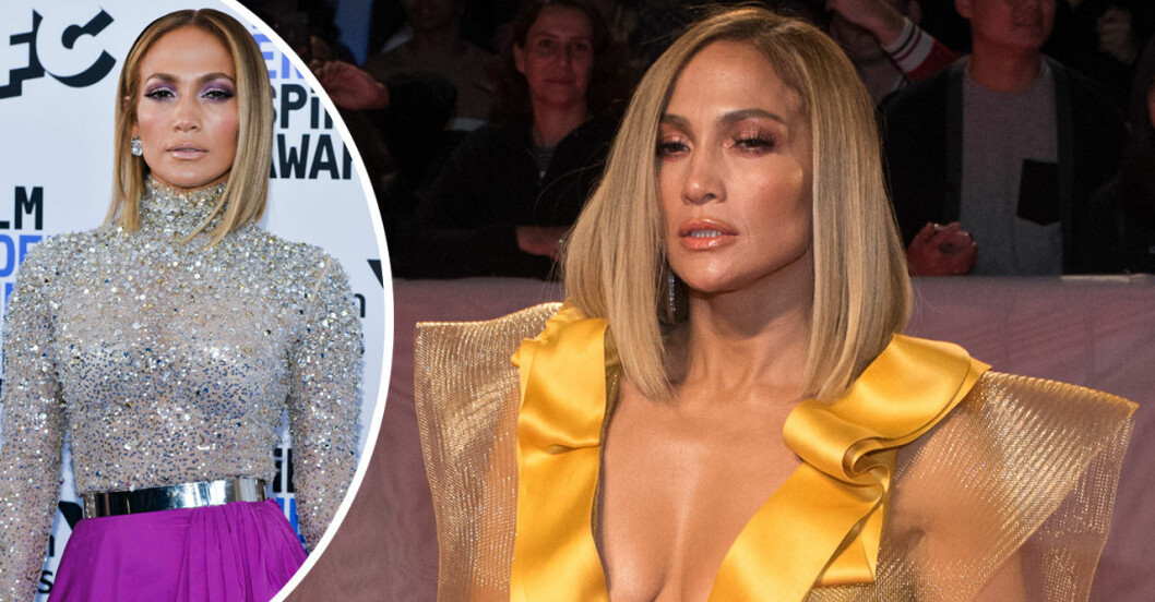 Jennifer Lopez i rakt hår