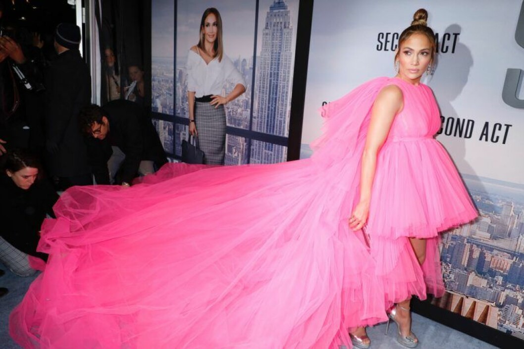 Foto: Gregory Pace Jennifer Lopez i rosa klänning